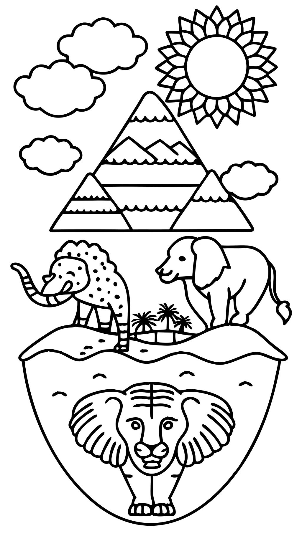 africa coloring page